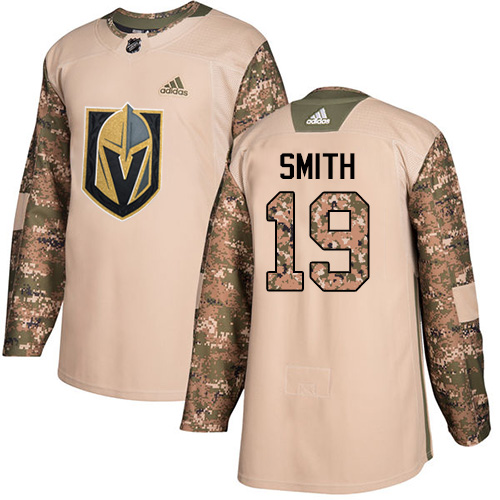 Adidas Golden Knights #19 Reilly Smith Camo Authentic Veterans Day Stitched NHL Jersey